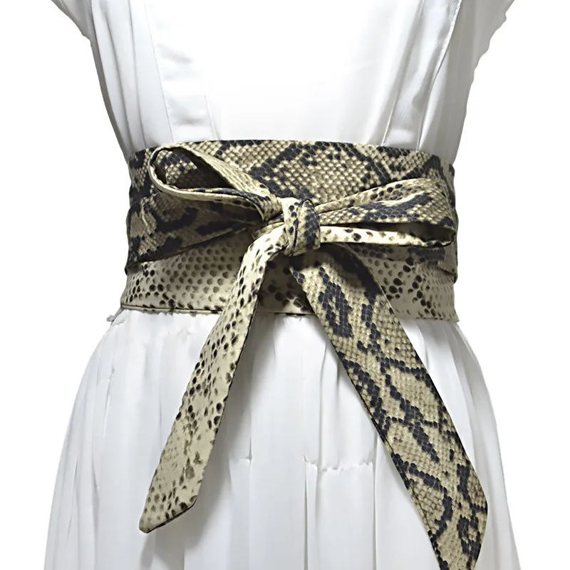 

2020 New Soft Silk Wide Belt for Women Cloth-Wraped Buckle Woman Waistband Female Satin Corset Belts Cummerbund Lady