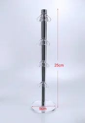 Sleek Black Acrylic Glasses and Accessories Display Stand (Stand for 4 pairs)