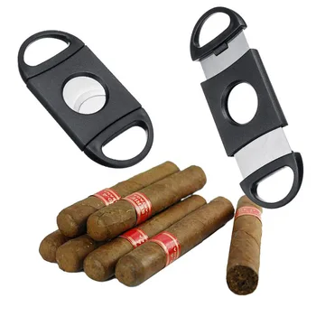 

Stainless Pocket Cigar Cutter scissors Guillotine tobacco Knife cool gadgets for men splitter Shears sigaro Smoking Accessories