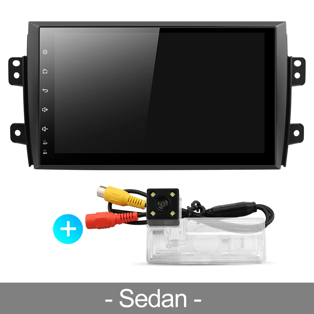 Uniway ATY9071 Android 8.1 автомобильный DVD для Suzuki SX4 2006 2007 2008 2009 2010 2011 2012 2013 автомобилей Радио Навигация - Цвет: sedan camera