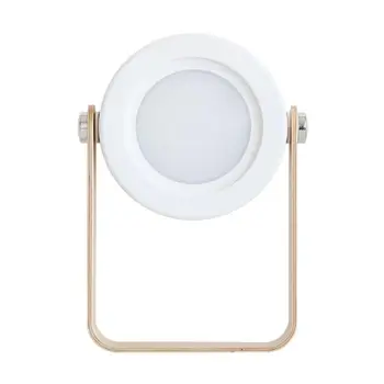 

Creative Charging Night Light Reading Lamp Portable Lantern Lamp Telescopic Folding Led Table Lamp With Wooden Handle White