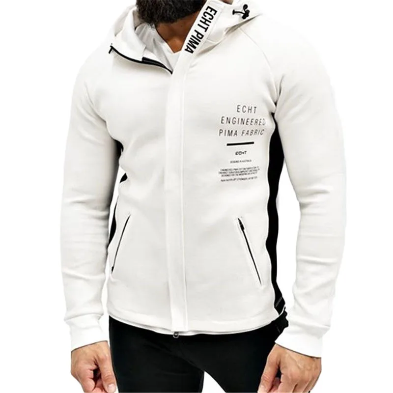 

Fashion Zipper Hoodie Men Black Autumn Spring Sweatshirt Pull Capuche Leisure Fitness Cotton Casaco Masculino Moletom Sudadera