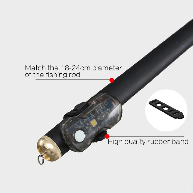 Fishing Rod Sensor Light Night Glowing Fishing Pole Electronic Luminous LED Gravity Induction Lamp Fishing Accessories