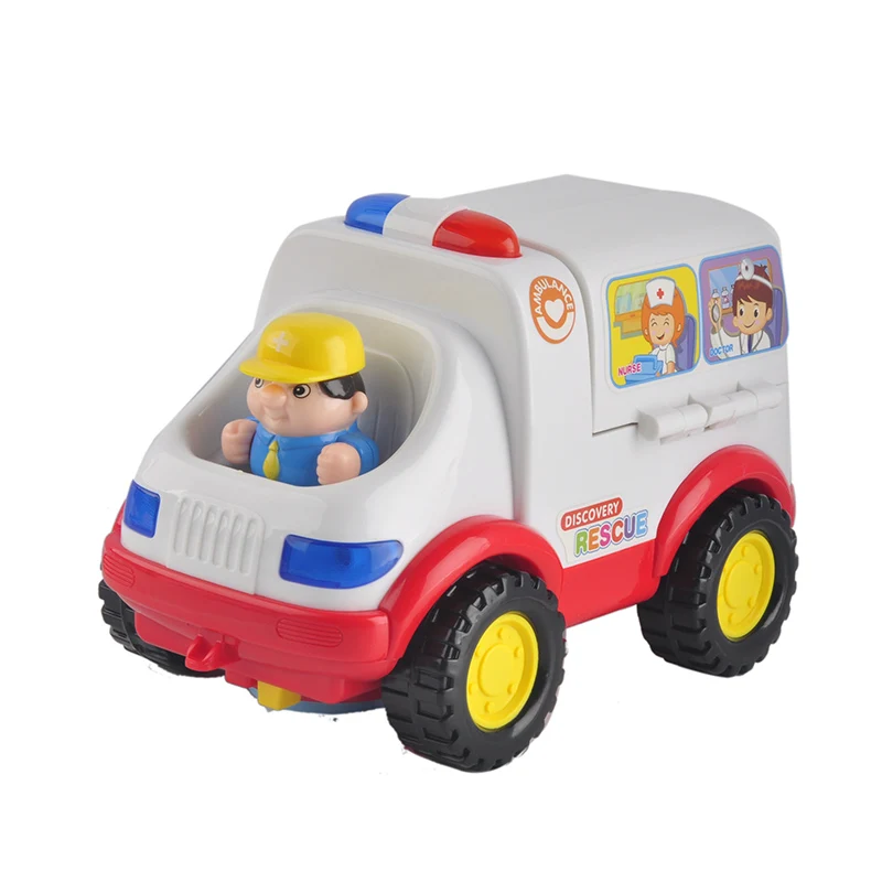 0-3 Years Old Baby Learning&educational Ambulance Toy Car Styling Doctor Emergency Model with Light and Music Electric Car kid