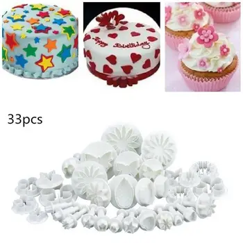 

Fondant Cake Mold Baking Set Baking Tray Kitchen Baking Cake Utensils Flower Tools Accesoires Decorating Patisserie Kit Mol G1E6
