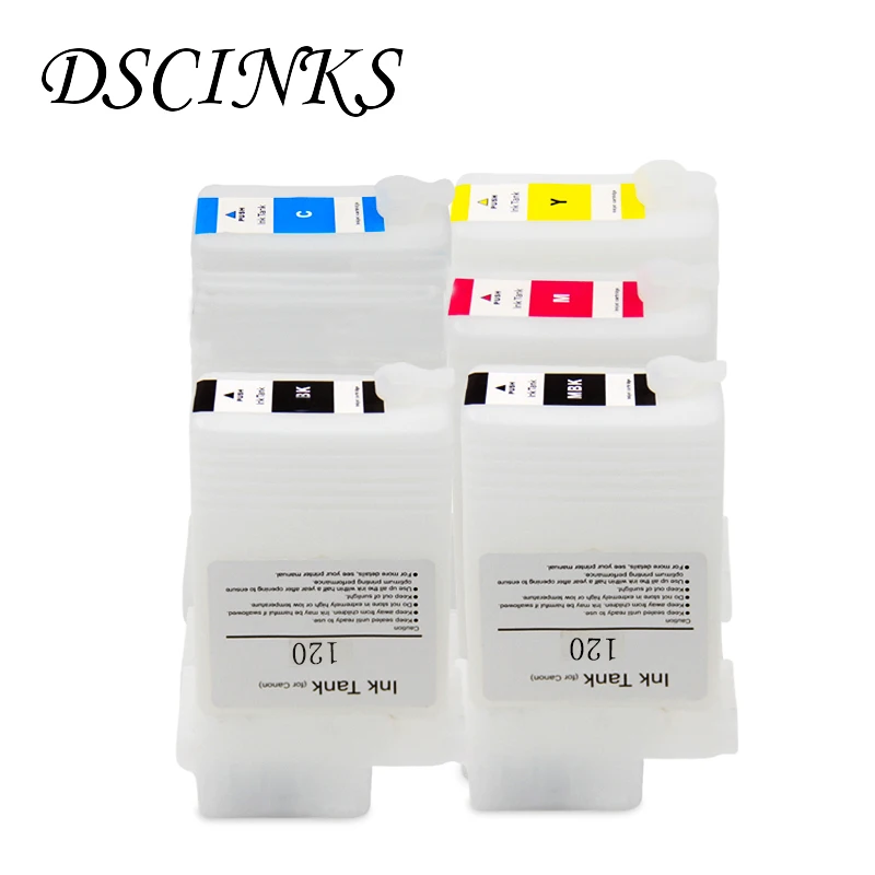 Ceny PFI 120 kartridż do drukarki do ponownego napełnienia kartridż do Canona TM200 TM205 TM300 TM305 200 205 300 305 drukarki z frytkami