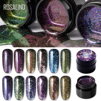 

ROSALIND 5ml Painting Gel Nail Polish Bright For Glitter Starry Firework Nail Art Design Poly UV Top Base Primer For Manicure