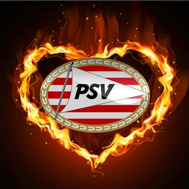 5 5D Diy алмазная живопись AJAX детский значок футбол psv значок полная круглая дрель Алмазная вышивка мозаика детский подарок эмблема команды логотип - Цвет: 5