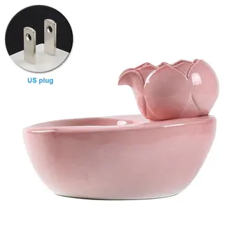 

Vintage Basin Round Cats Dogs Dispenser Feeding Home Automatic Circulating Electric Ceramic Pet Supplies Drinking Fountain Bowl