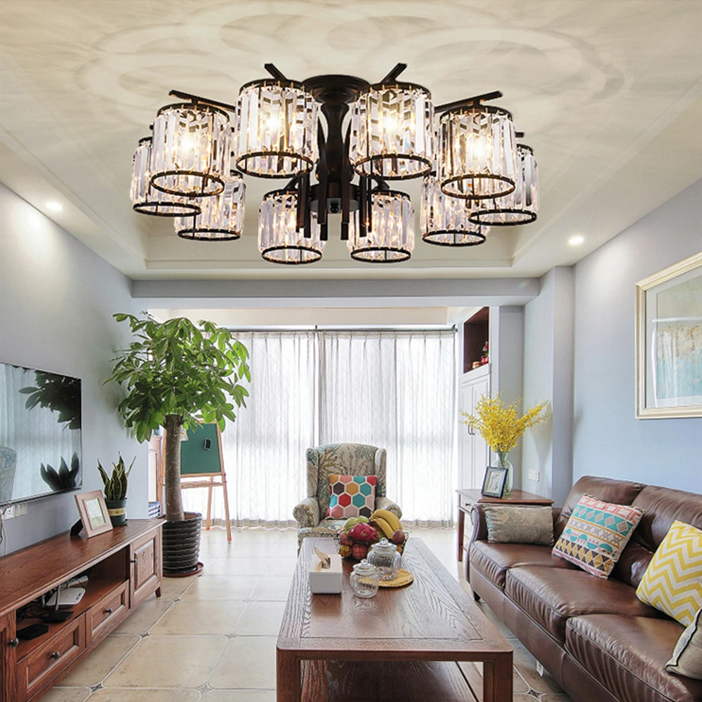 

Modern LED Ceiling lights Aisle Veranda Lighting Down Crystal Mordern Surface Mounted LED Ceiling Lights for Living Room