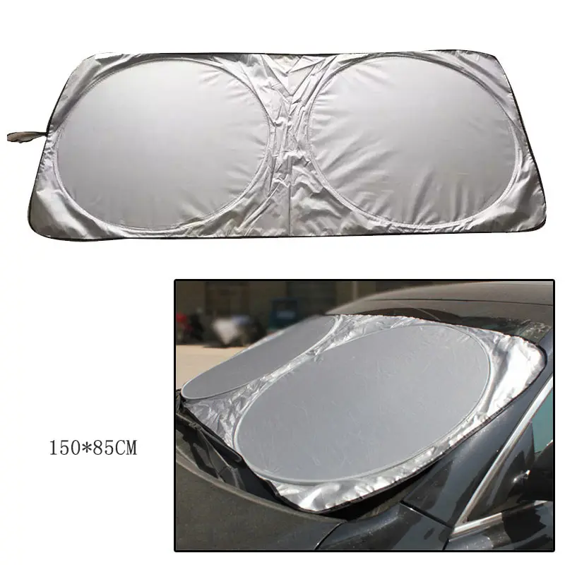 car Windshield Sun shade Front Window Visor Cover Sunshade Silver Foil Anti UV Reflector for auto accessories