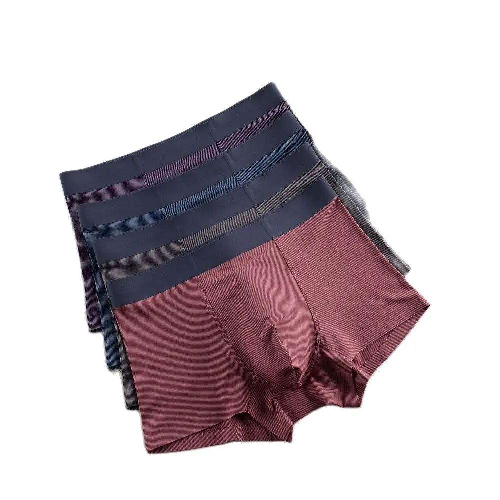 3 шт. мужские Бесшовные трусы-боксеры из вискозы | Мужская одежда