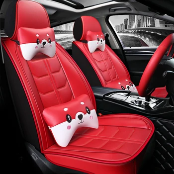 

Full Coverage Eco-leather auto seats covers PU Leather Car Seat Covers for toyota highlander kluger hilux land cruiser 100 120