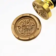 Пользовательский Фламинго с инициалами Свадебная монограмма воск печать/инициалы Пользовательские Свадебные печати/свадебные приглашения печать/пользовательские weddi