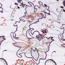 Width125cm полиэстер Высокое качество Кружева Тюль Ткань абстрактным узором для поделки своими руками Свадебная вечеринка сад платье Декор ткань