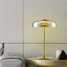 Скандинавский постмодерн дизайнерская теплая и простая гостиная спальня кабинет прикроватная декоративная стеклянная настольная лампа