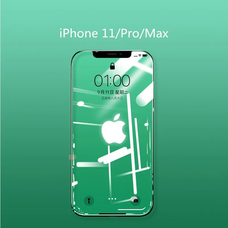 

BIG Curved Tempered Glass For iphone 11 Pro Max Screen Protector On iphone X XS MAX XR Protective Glass for iphone 5 5S SE Film