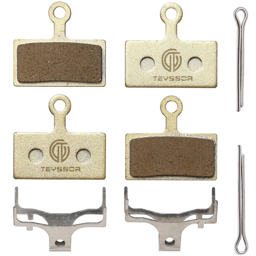 Teyssor 2 Paia Di Pastiglie Freno A Disco Per Bici Compatibili Con Shimano Deore Xt Xtr Slx Scp-Slx (Resina, Semi-Metallico, Metallo Sinterizzato)