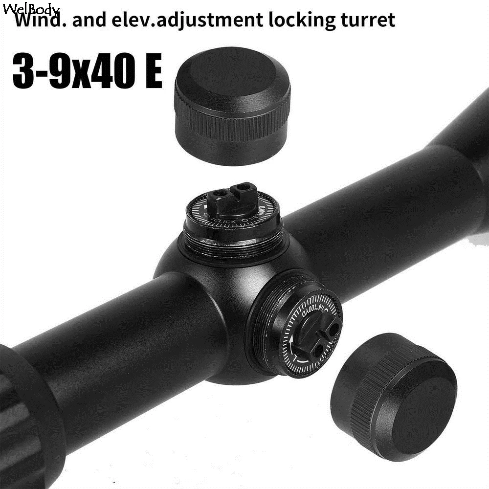 ou verde, óptica do rifle aéreo, escopes Sniper, 3-9x40EG, 11mm, 20mm