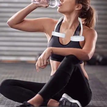 

Portable Outdoor Sports Neck Hanging Fan No Blade Charging Folding Mini Fan for Running Travel fans New Arrival