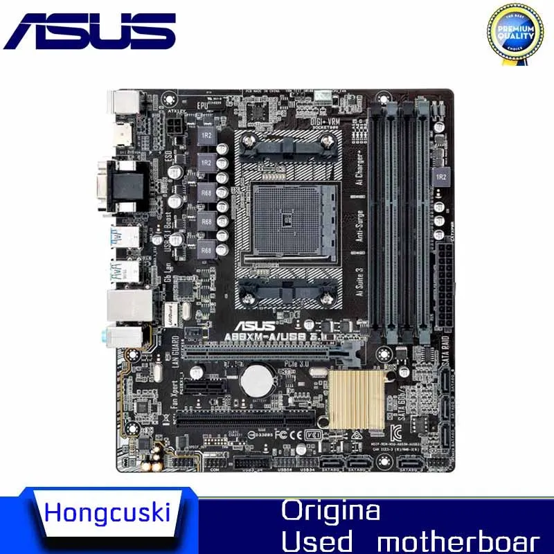 Для ASUS A88XM-A/USB 3 1 б/у оригинальная материнская плата FM2 + DDR3 A88X десктопная |