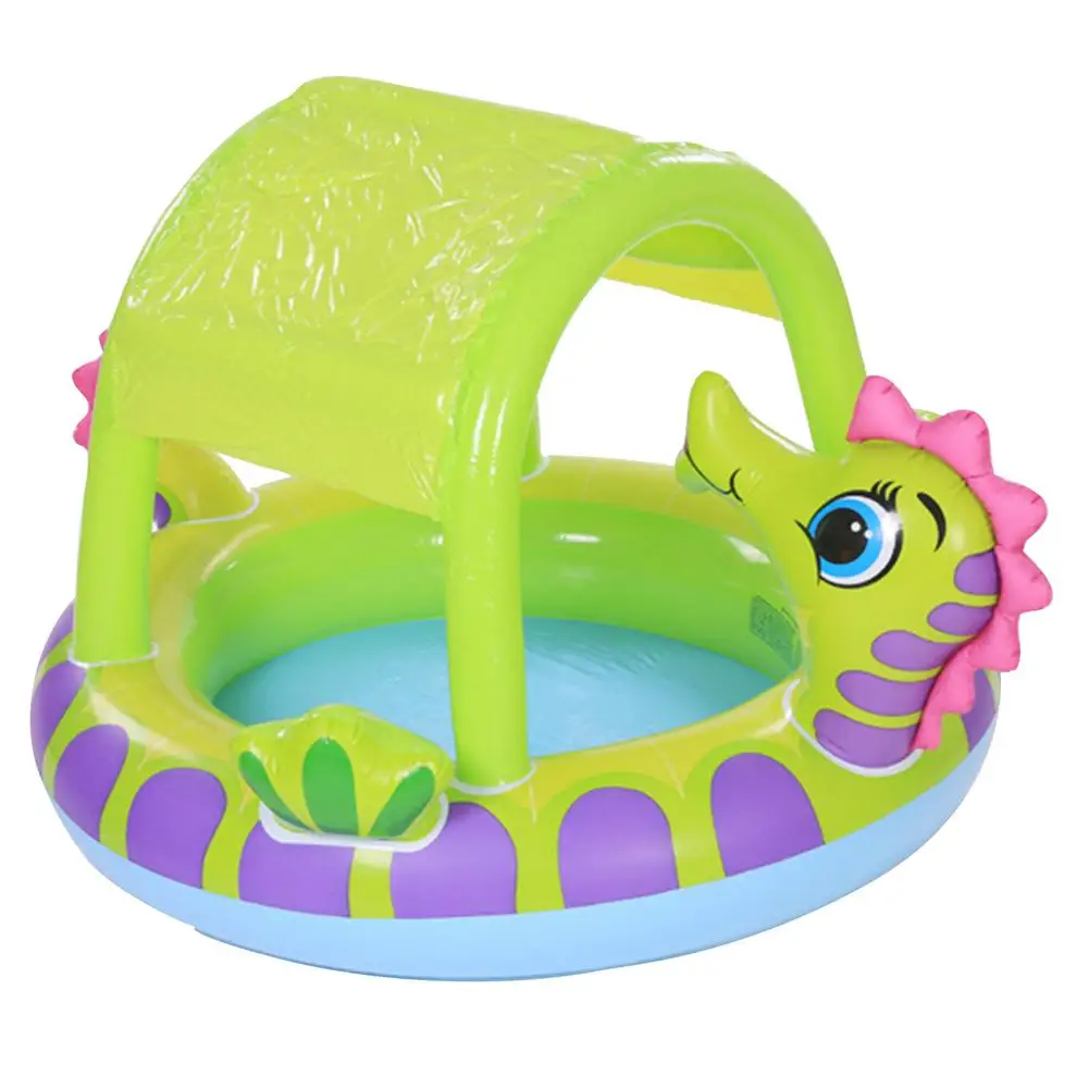 Seahorse-piscina inflável para crianças, piscina, verão, ao