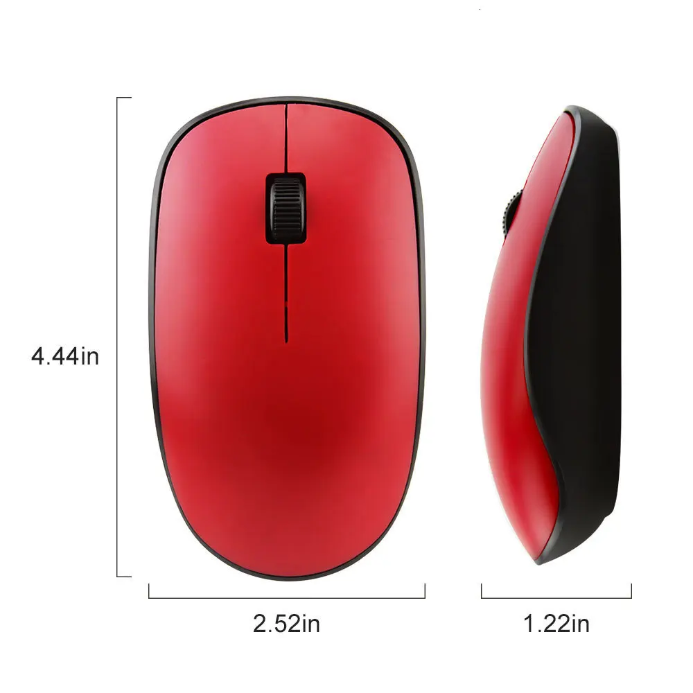 CHYI 2,4 ГГц Usb беспроводной компьютер мини эргономичная дуговая оптическая ПК Mause 3d красный/синий/черный дешевые офисные мыши для Mac ноутбука рабочего стола