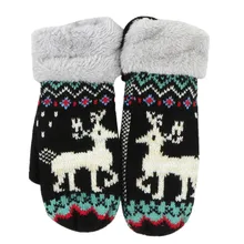 Зимние Детские перчатки с рождественским оленем; Детские Варежки; бархатные теплые Детские перчатки; Rekawiczki Dzieciece; перчатки для детей#15