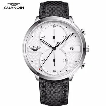 

Relogio Masculino GUANQIN 2019 Mens Business Watches Top Brand Luxury Chronograph Watch Man Sport Quartz Wrist Watch Men Clock