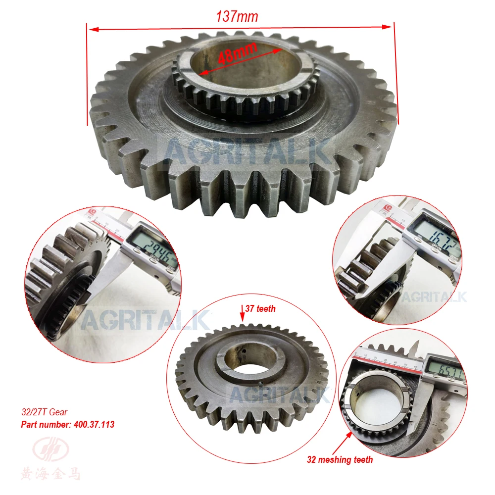 

32/37T gear with part number: 400.37.113, suitable for Jinma tractor JM404 , JM454 series