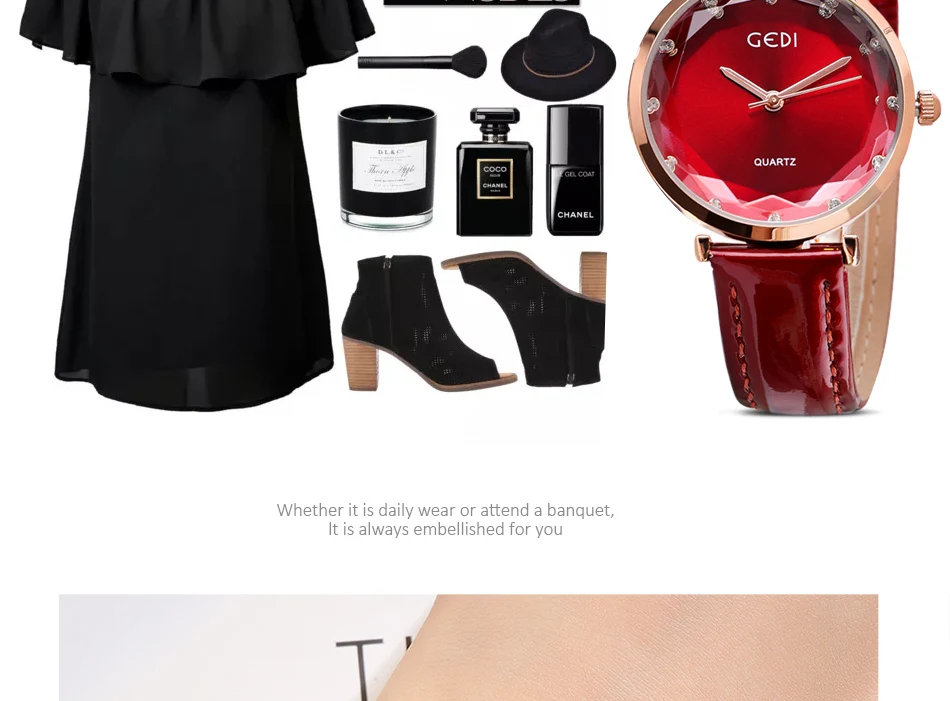 GEDI Топ люксовый бренд модные женские часы кожаные женские наручные часы женские часы повседневные ремешок Reloj Mujer простые