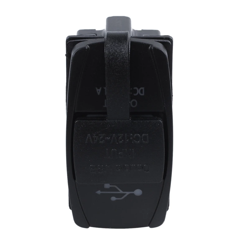 12V 24V Авто Лодка Аксессуар светодиодный двойной USB зарядное устройство-розетка зеленый