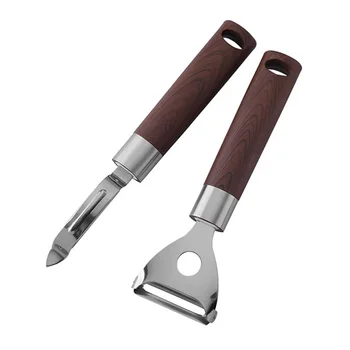 

2pcs Stainless Steel Kitchen Grater Potato Grater Fruit Vegetable Peeler Potato Peeler Kitchen Gagdet For Home (Two Patterns)