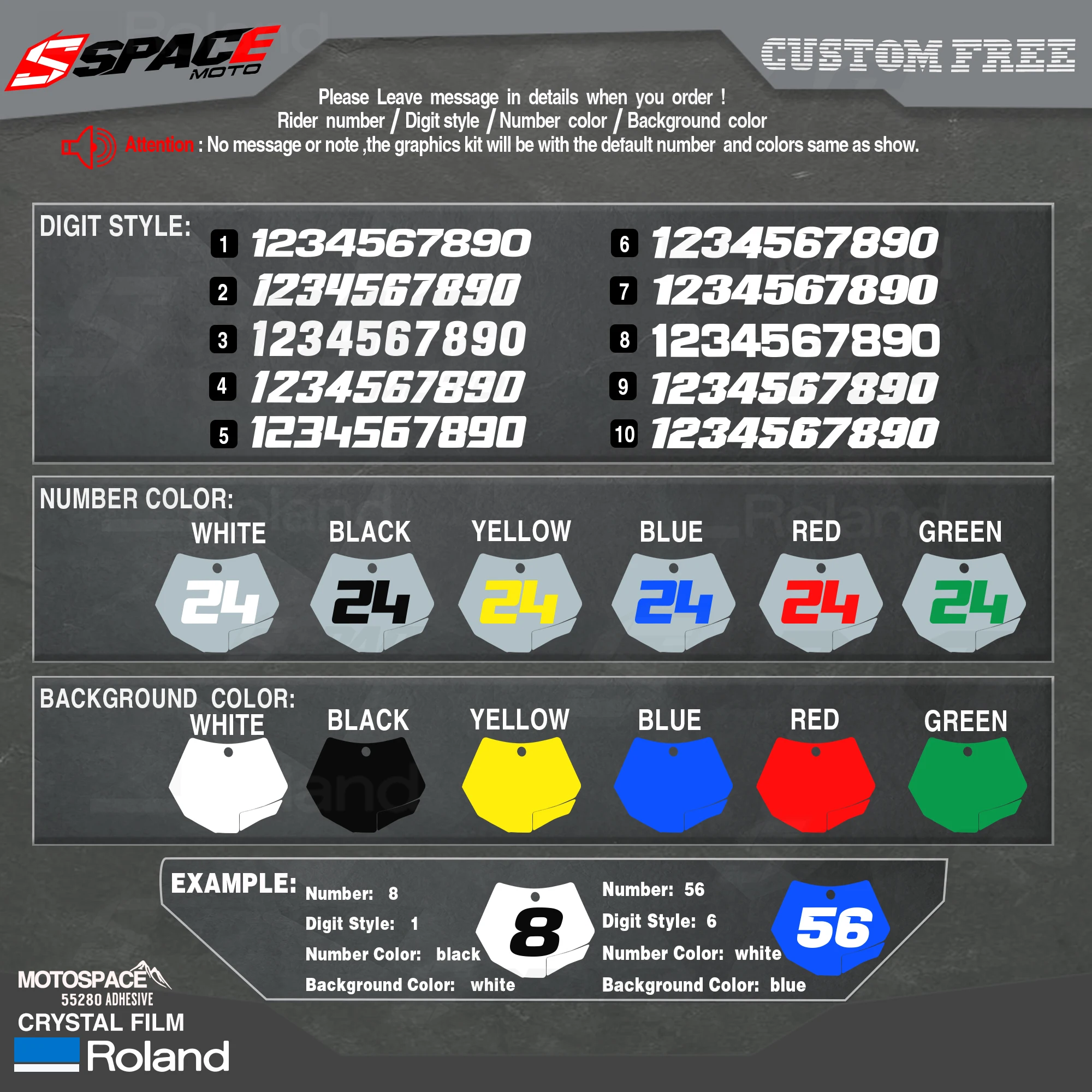 

MotoSpace Custom Team Graphics Backgrounds Decals 3M Stickers Kit For KTM 2007-10SXF 2008-11EXC 003