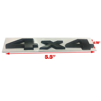 

Decorative 4x4 car emblem Set Auto 3D Sticker Badge ABS 15*2.8CM Replacement