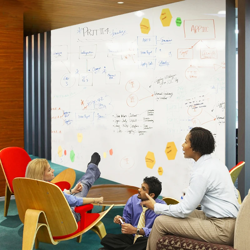 Самоклеящаяся белая доска стираемая съемная для письма рисования обучения