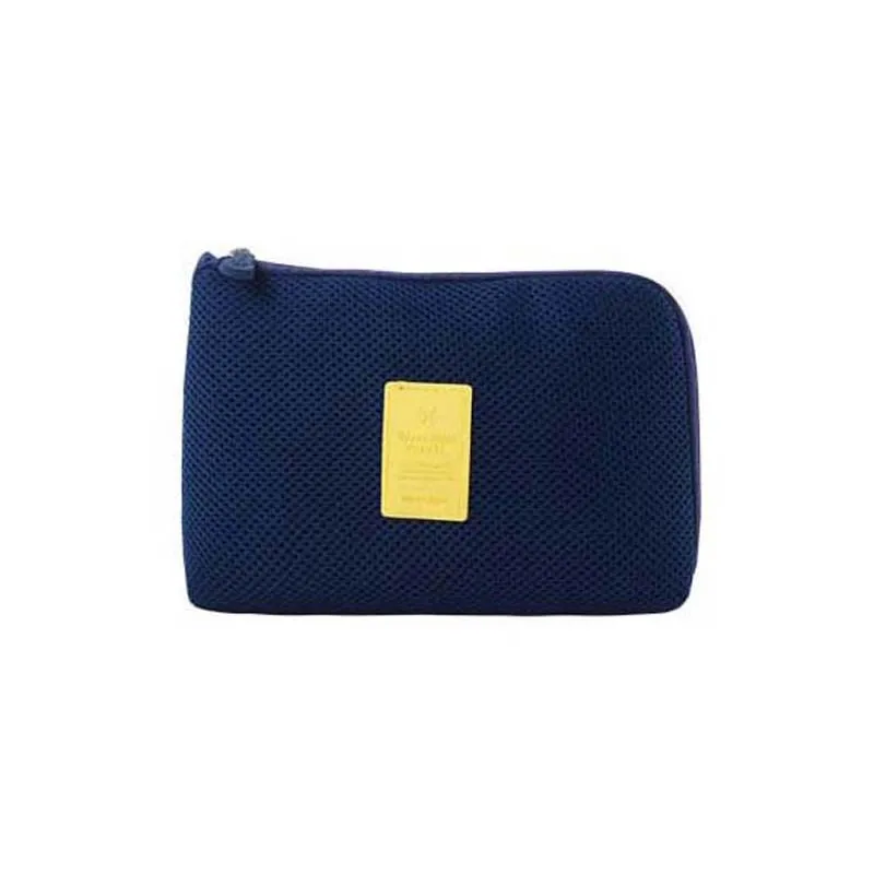 Navy blue L Портативный чехол для телефона Tech gear, аксессуары для хранения, переноски наушников, наушников, сумка для путешествий, аксессуары для электроники, Органайзер - Цвет: Navy blue L
