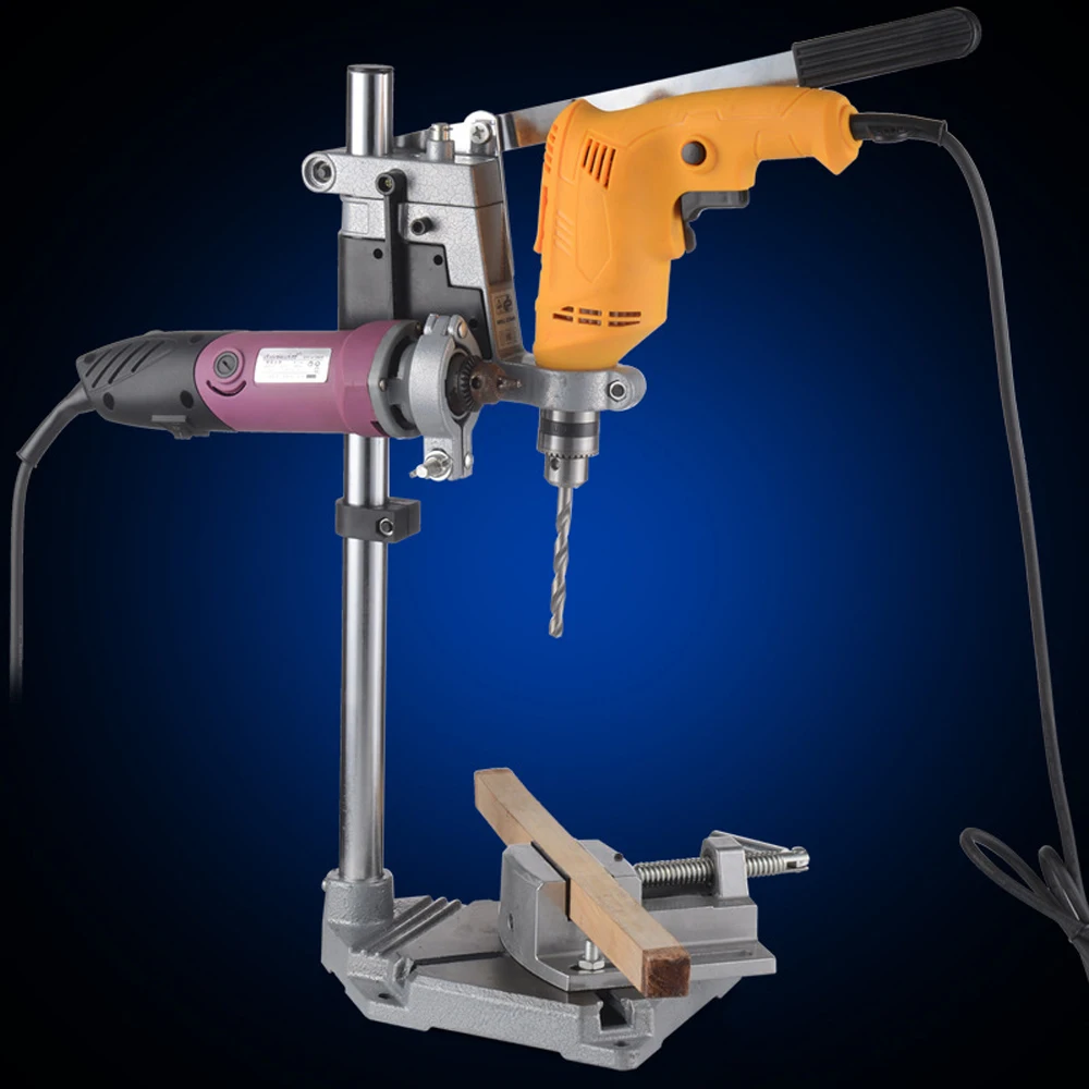 Bench Drill Press Stand Clamp Base Frame for Electric Drills DIY Tool Press  Hand Drill Holder Power Tools Accessories