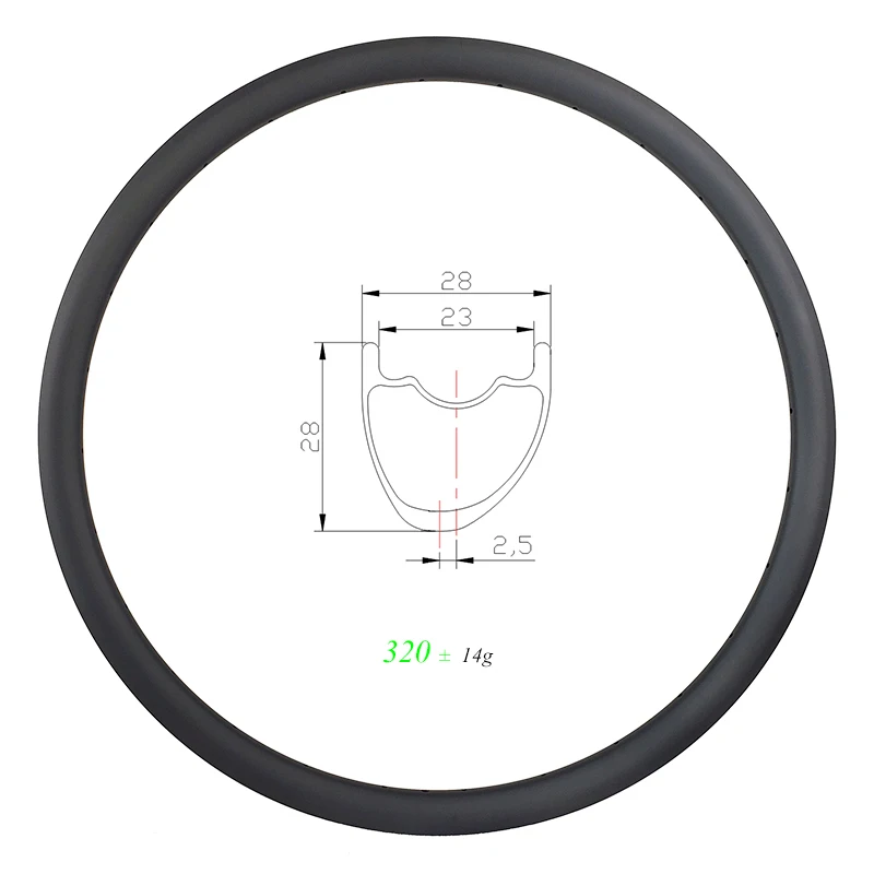320 г Супер светильник 29er MTB XC 28 мм Асимметричный клинчерный обод из углеродного волокна бескамерные 28 мм Глубокий UD матовый глянцевый 24H 28H 32H горные колеса