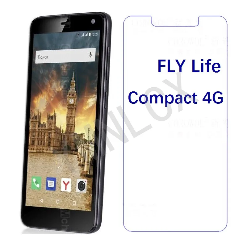 Закаленное стекло для FLY Life compact 4G защита экрана премиум-класса Защитная пленка