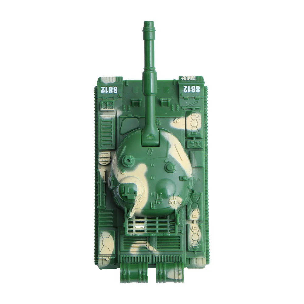 Мини автомобиль 1/72 моделирование бронированный танк армейский двигатель модель оттяните назад детская машинка игрушка, новогодний подарок вращающийся башни литье под давлением