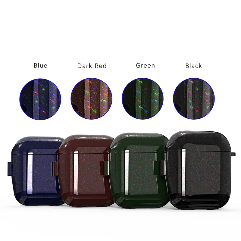 

3 In 1 Nano Color Starlight Earphone Protective Cases Wireless Bluetooth Headset Protective Cover for Airpods1 2 Generation