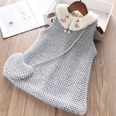 Owligbaby/ ; 5 шт.; зимнее лоскутное платье принцессы для девочек; детское платье в клетку; одежда для детей с сумочкой
