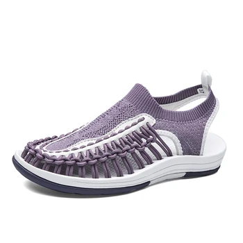 

2020 New Women Sandal Spring Summer Ladies Flat Walking Shoes Outdoor Female Casual Beach Shoes Quality White Pink