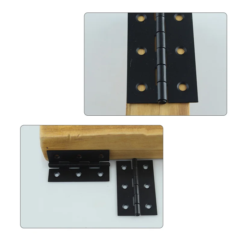 10/20pcs Hardware Stainless Steel Hinges Door Connector Drawer 6 Mounting Holes Durable Furniture Bookcase Window Cabinet Home stainless steel hinges door hinges