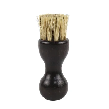 

Portable Cleaning Tool Hog Bristle Manual Home Shoes Brush Leather Supplies Washing Gourd Shaped Wood Handle Polishing Mini