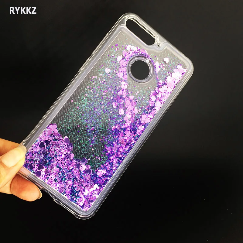 

Glitter Liquid Soft TPU Case For Huawei Honor 7a Pro Clear Protection Back Cover On Honor7a 7 a 7apro Y6 2018 Phone Enjoy 8e 8 E