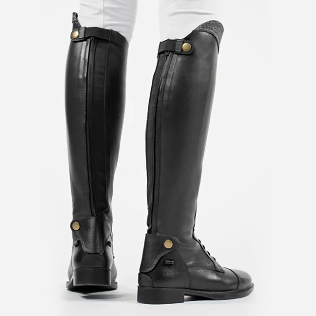 Обувь; женские модные ботинки; zapatos de mujer; женские зимние теплые ботинки на среднем каблуке в стиле панк; стильная обувь для верховой езды без застежки в стиле ретро