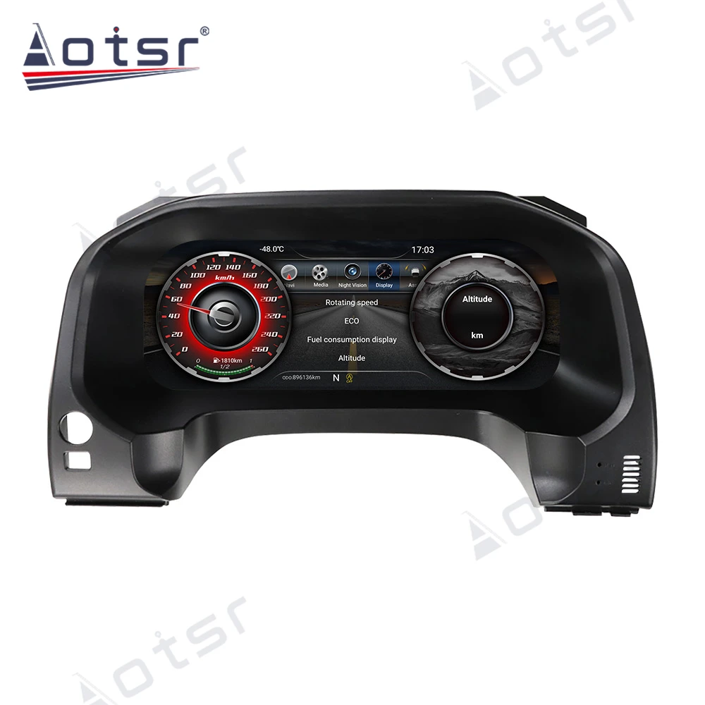 US $958.00 Car LCD Cluster Instrument HD Multimedia Dashboard Modification For TOYOTA LAND CRUISER Prado 150 2010 20 GPS Navigation Player