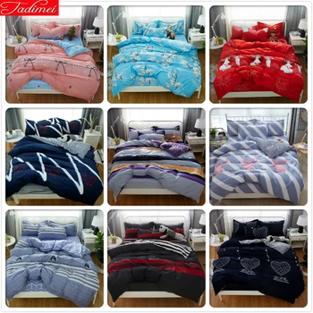 

3/4 pcs Bedding Set Single Twin Full Double Queen Super King Big Size Duvet Cover Soft Skin Bed Linen Bedspreads 180x220 220x240